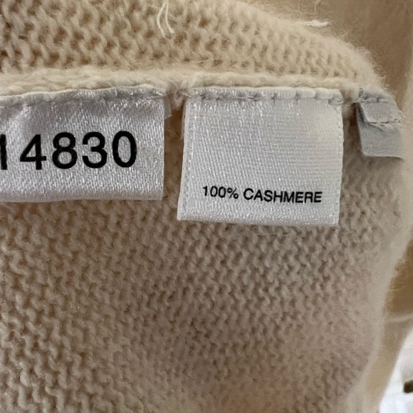 Ann Taylor 100% cashmere tank, cream color small - Picture 3 of 6